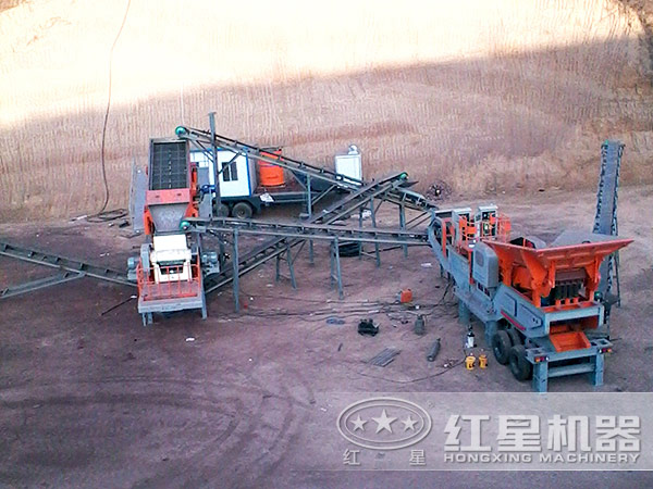 可移动破碎站多台联机作业 可移动破碎站多台联机作业