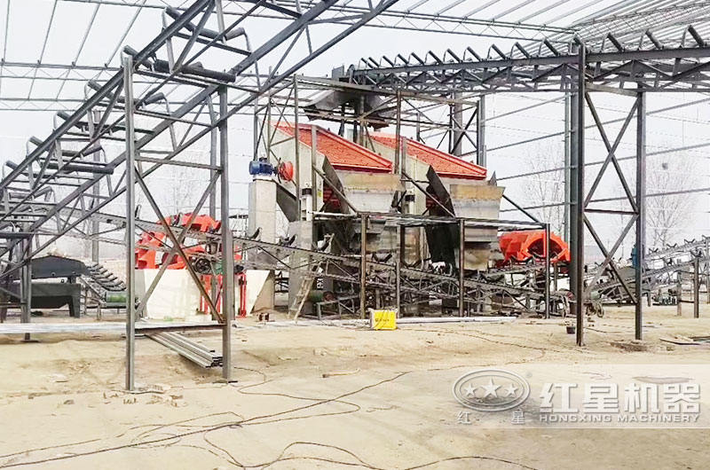 洗砂机工作现场 洗砂机工作现场