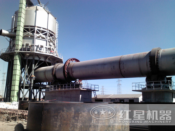 湖南白灰回转窑工作现场 湖南白灰回转窑工作现场