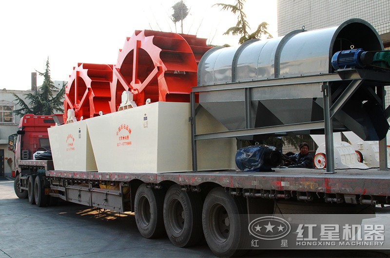 一天洗3000方沙子(石子)的水洗沙机设备整装发货 一天洗3000方沙子(石子)的水洗沙机设备整装发货