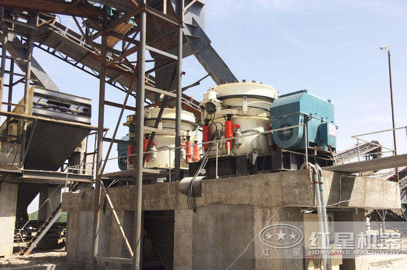 河南洛阳时产800吨石头破碎生产线