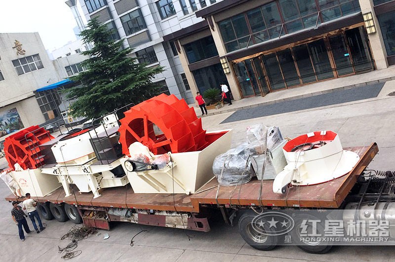 整套石粉制砂、洗沙设备发货现场 整套石粉制砂、洗沙设备发货现场