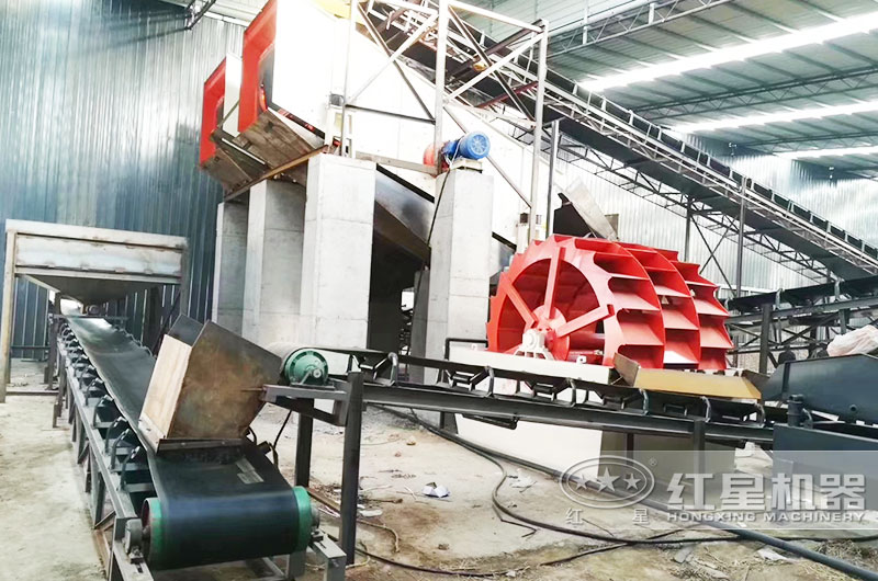 固定洗砂机作业现场 固定洗砂机作业现场