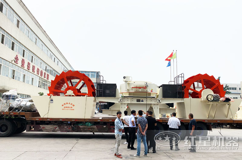 洗沙生产线设备现货发往客户现场 洗沙生产线设备现货发往客户现场