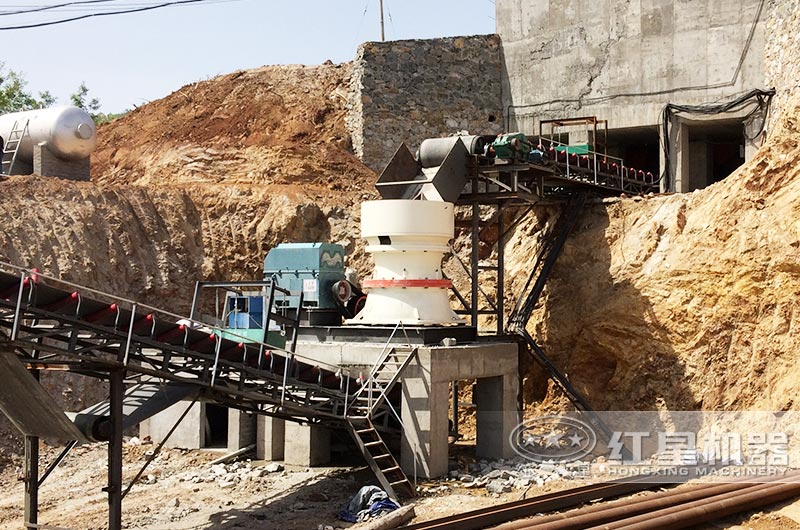 固定式万吨砂石生产线现场 固定式万吨砂石生产线现场