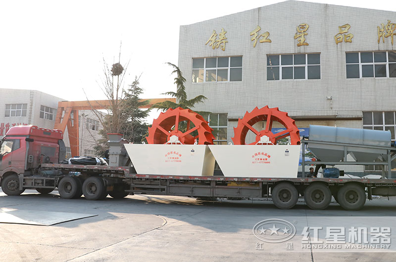 一套大型水洗砂生产线设备发货 一套大型水洗砂生产线设备发货