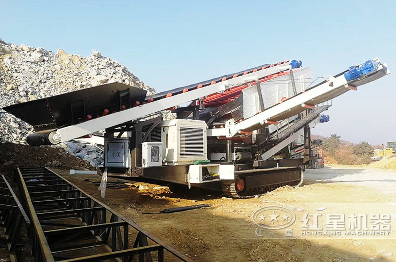 振动筛履带破碎一体机 振动筛履带破碎一体机