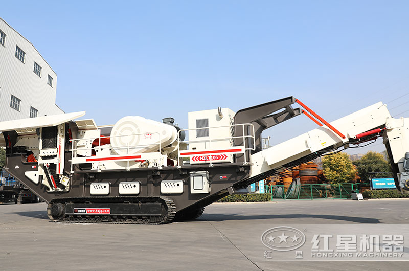 轮胎式青石移动破碎站 轮胎式青石移动破碎站