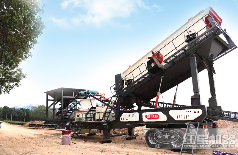 轮胎式建筑废料制砂机 轮胎式建筑废料制砂机