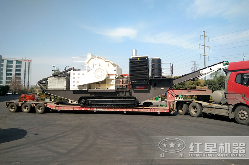 时产200吨移动制砂机直接发往客户现场 时产200吨移动制砂机直接发往客户现场