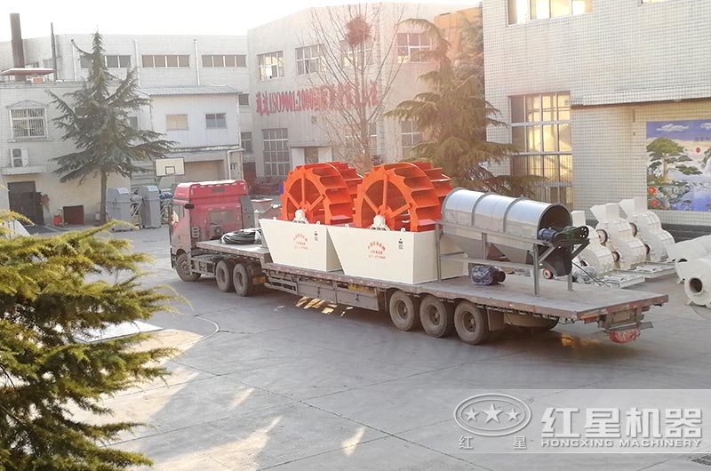 一套洗沙设备发货 一套洗沙设备发货