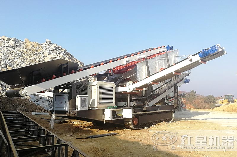 时产280吨履带移动建筑垃圾处理生产线 时产280吨履带移动建筑垃圾处理生产线