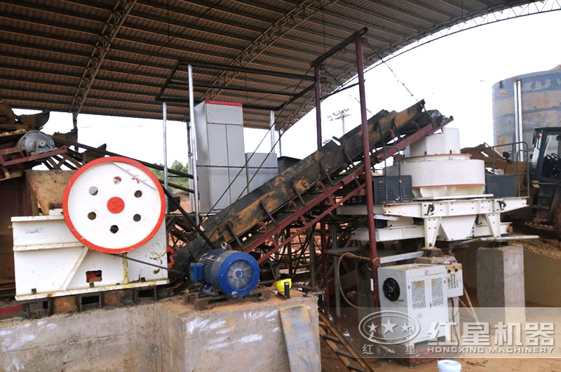 成套砂石破碎机作业现场 成套砂石破碎机作业现场