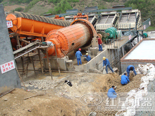 山东客户螺旋分级机工作现场 山东客户螺旋分级机工作现场