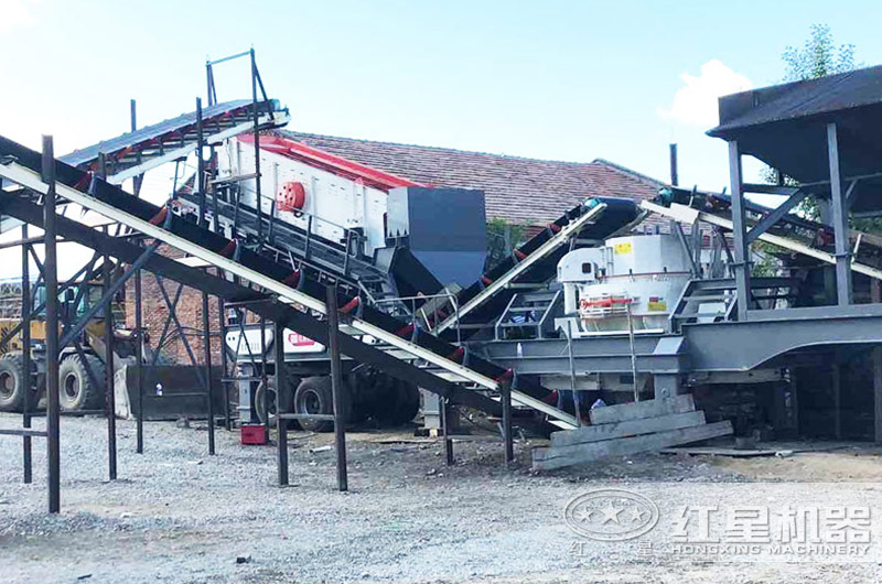 车载移动制砂机工作现场图片 车载移动制砂机工作现场图片