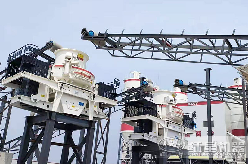 瓜子片制砂机工作现场图 瓜子片制砂机工作现场图