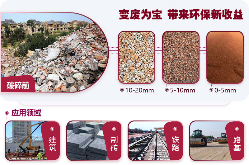 建筑垃圾粉碎用途广泛 建筑垃圾粉碎用途广泛