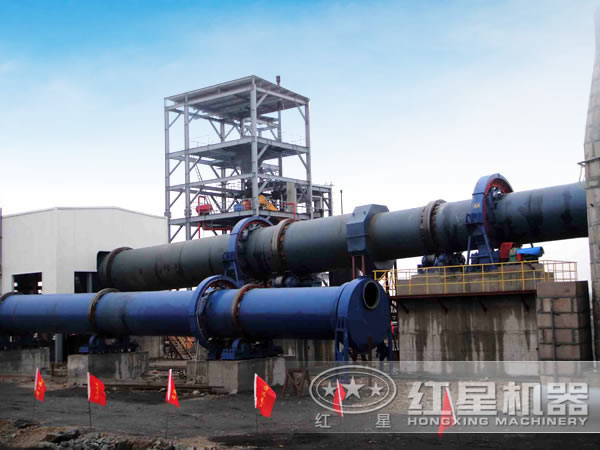 河南铜矿回转窑工作现场 河南铜矿回转窑工作现场