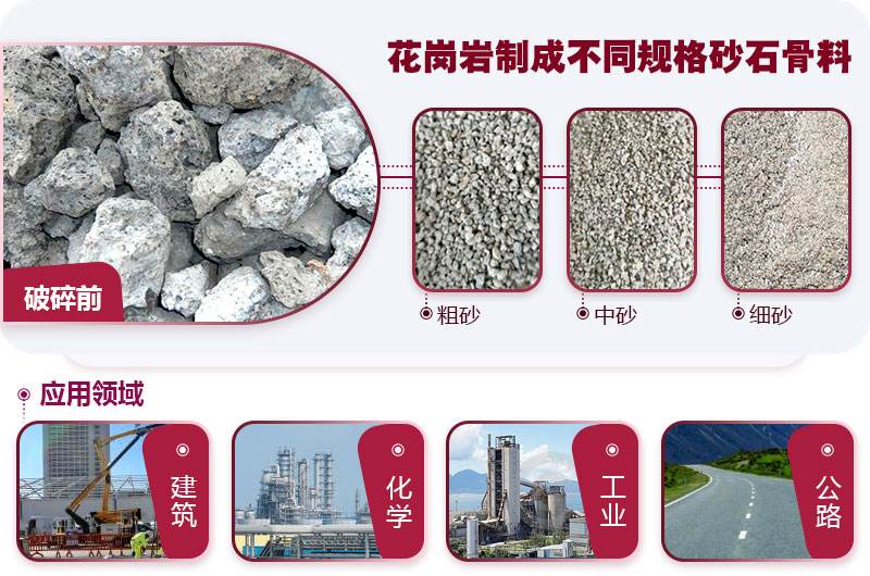 花岗岩粉碎后应用较广 花岗岩粉碎后应用较广