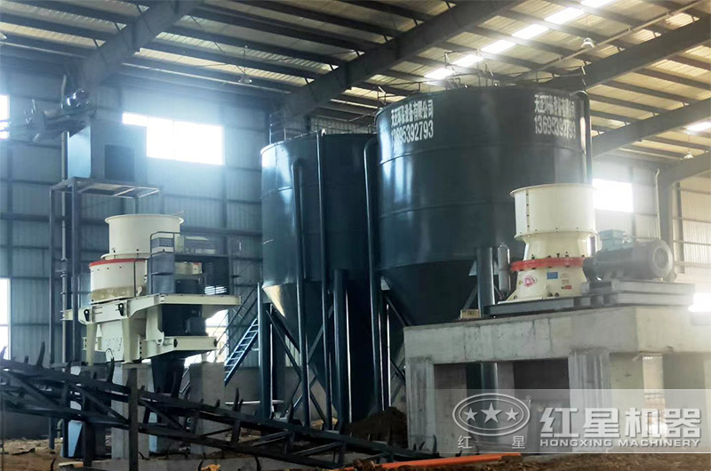 冲击式破碎机尾矿制砂生产线现场 冲击式破碎机尾矿制砂生产线现场