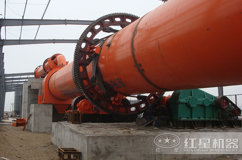 河南汝阳大型煤泥烘干机加工现场 河南汝阳大型煤泥烘干机加工现场