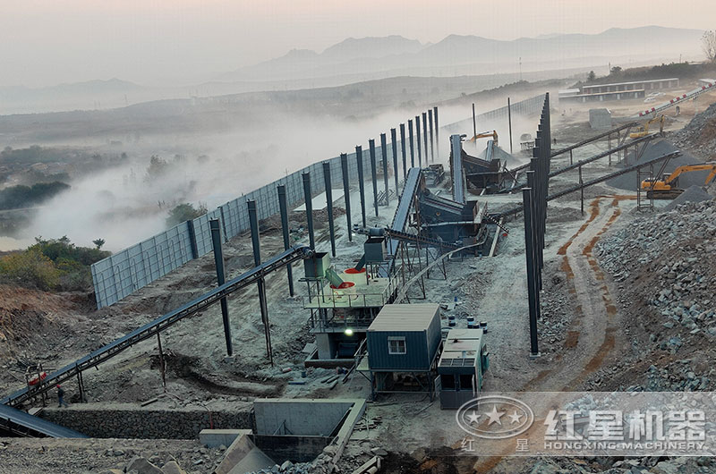 山西大型石子破碎生产现场 山西大型石子破碎生产现场