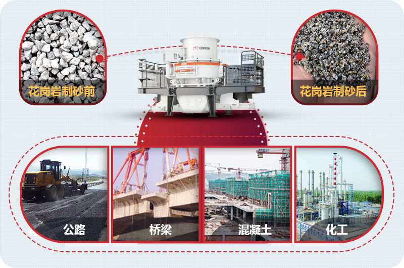 花岗岩边角料制砂后应用广泛 花岗岩边角料制砂后应用广泛