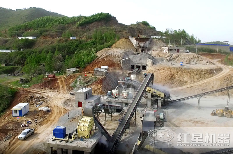 固定式建筑垃圾处理生产线现场 固定式建筑垃圾处理生产线现场