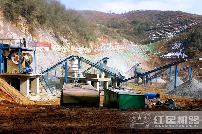 小型石子磨砂生产线 小型石子磨砂生产线