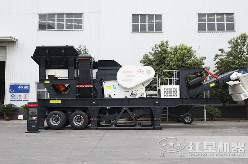 粗碎轮胎移动破碎站图片 粗碎轮胎移动破碎站图片