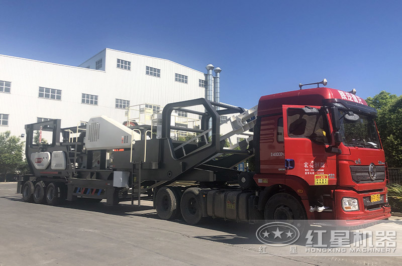 流动石子机发货现场 流动石子机发货现场