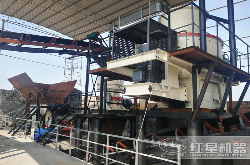 鹅卵石制砂现场实拍 鹅卵石制砂现场实拍