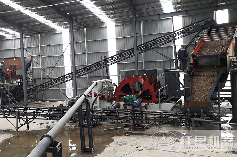 洗砂机作业现场 洗砂机作业现场