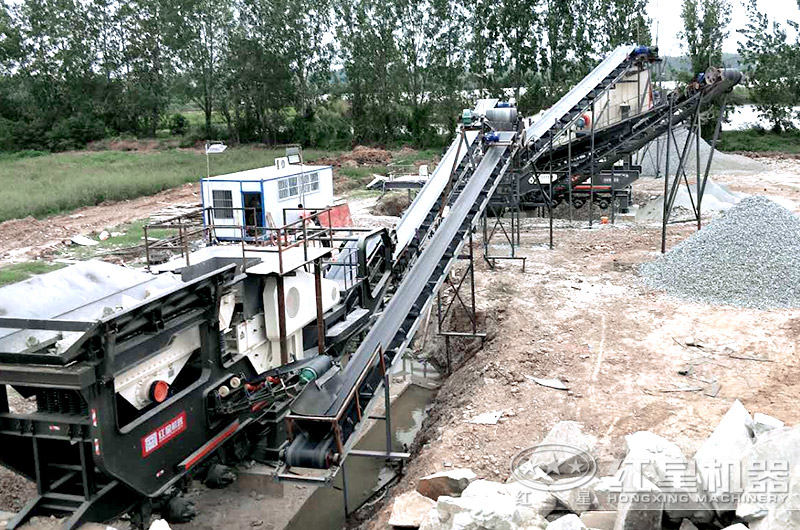 轮胎式移动颚式破碎机 轮胎式移动颚式破碎机